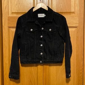 - Bolongaro The Trevor black cropped denim jacket size small